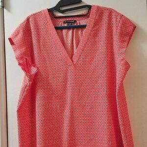 Hilary Radley V neck sleeveless woven top